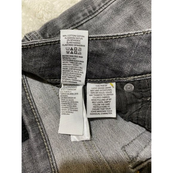Women's Lucky Brand Gray Jeans Lolita Skinny, Size 4 / 27 (28x28 msrd) - Picture 12 of 12